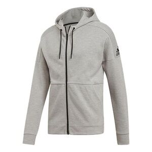 Adidas Men’s Id Stadium Fz logo Casual Sports Knit Hooded Jacket